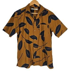 SHADES OF GREY BY MICAH COHEN MEN'S BUTTON UP SHORT SLEEVE SHIRT SIZE MEDIUM